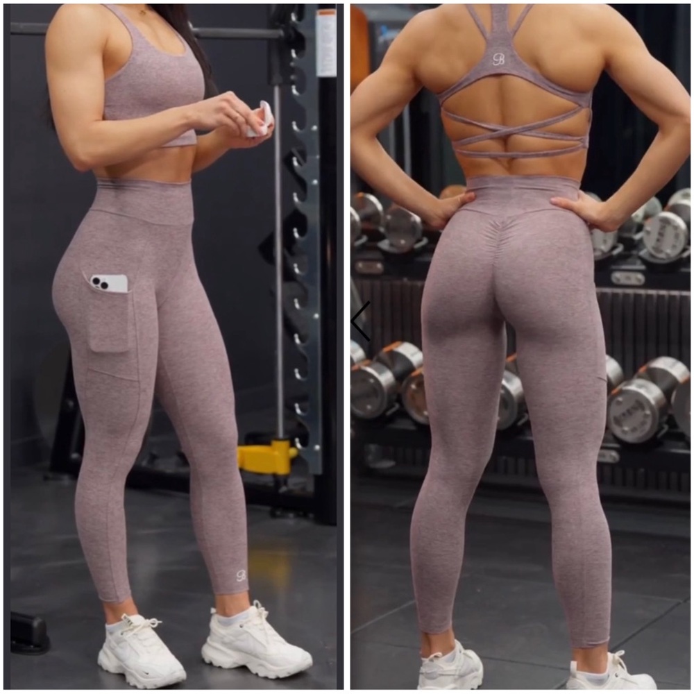 Bombshell Sportswear Curves Leggings London Fog, XS